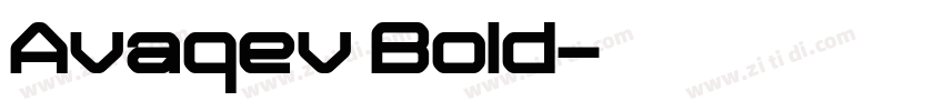 Avaqev Bold字体转换